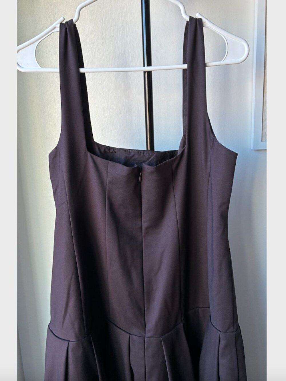 Meshki NWT Natascha Drop Waist Cotton Midi Dress in Chocolate Brown - Size XXL - Picture 7 of 16